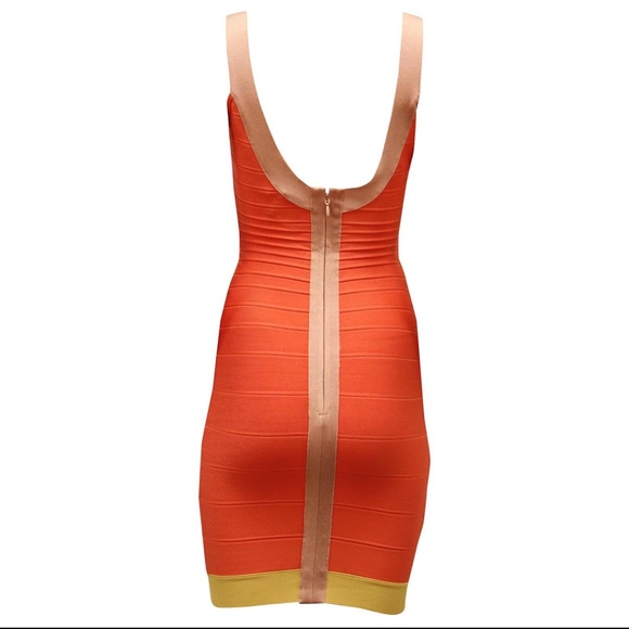 Herve Leger Tasha Bandage Dress Small $1200 - Picture 5 of 10